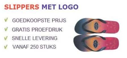 Slippers bedrukken met logo | Promoboer